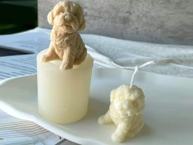 Molde silicona perrito bichon frise